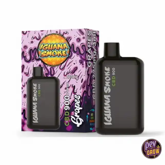 CBD Vape Iguana Smoke 900 Grapes | 225 mg CBD eldobhat