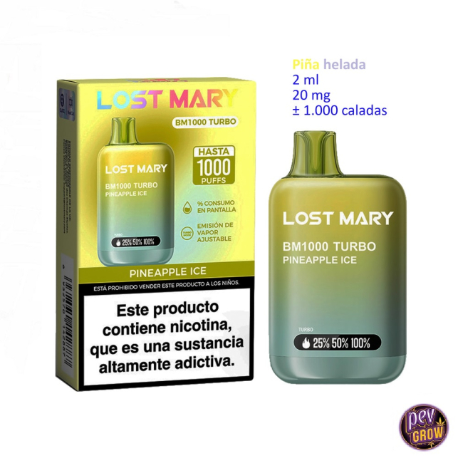 Lost Mary BM1000 Turbo Pineapple Ice 2%