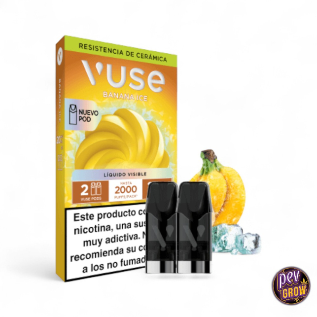 2 Vuse Pods Banana Ice 20mg | 2000 Ρουφήγματα