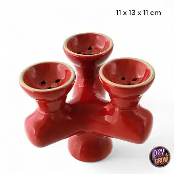 Raud keramisk trippelhovud...