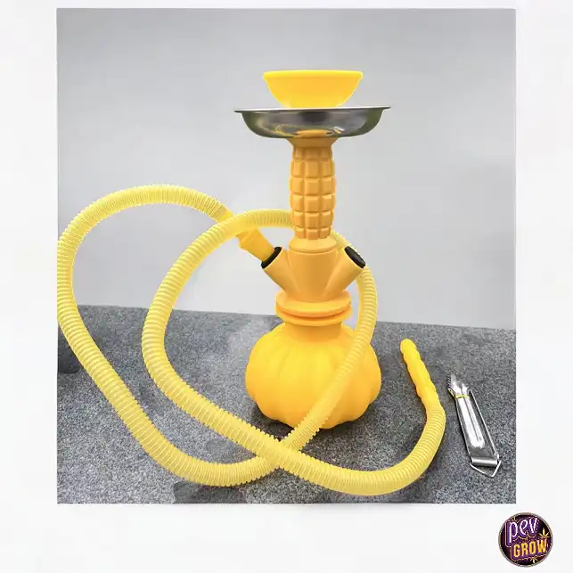 Cachimba pequeña con manguera de silicona 24 cm Cachimba pequeña con manguera de silicona 24 cm
