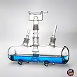 Small Glass Hookah Tank Design (22 x 26 cm)