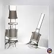 Small Glass Hookah Tank Design (22 x 26 cm)