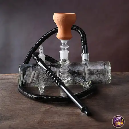 Hookah petite en verre design réservoir (22 x 26 cm)