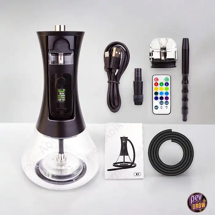 Cachimba Electrónica con Led - Recarga Liquido Vaper 29 cm