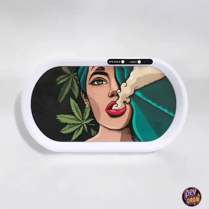 Bandeja para liar altavoz bluetooth con Led Fashion Girl (35 x 20 cm)