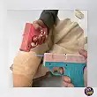 Windproof Lighter/Pistol Cigarette Case Pink