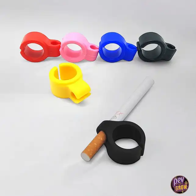 Anillo de silicona para fumador rojo