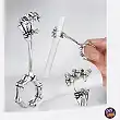 Silver Metal Ring for Smoker