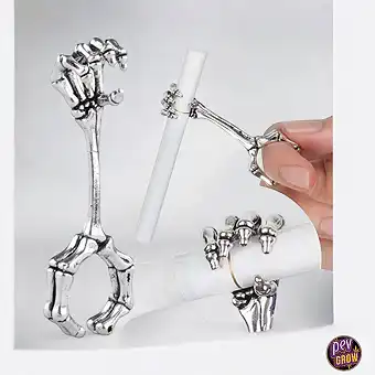 Silver Metal Ring for Smoker