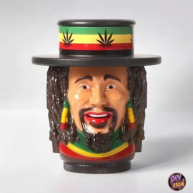 Grinder figura Bob a colori 4 parti 9 x 8 cm Grinder figura Bob a colori 4 parti 9 x 8 cm