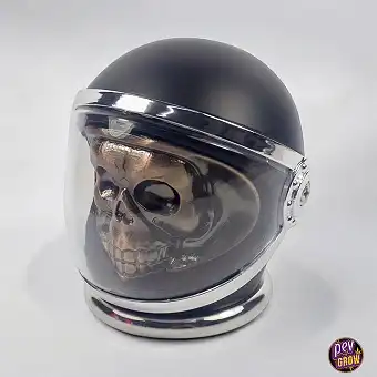 Skull Metal Grinder with Helmet 80mm 4 Parts