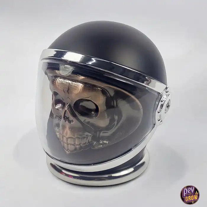 Grinder metálico Calavera con casco 80mm 4 partes