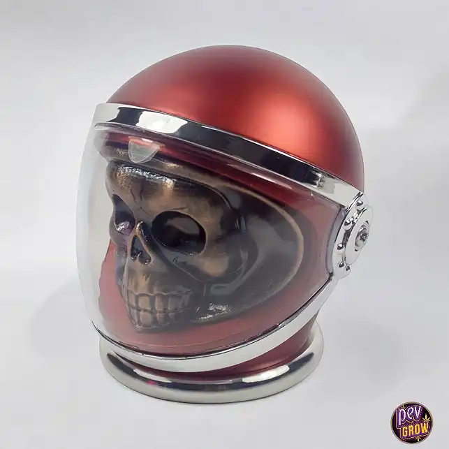 Grinder metálico Calavera con casco 80mm 4 partes