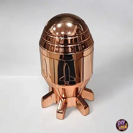 Metallischer Grinder Rakete 70 x 130mm