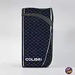 Windproof Turbo Jet Lighter «COLIBRI Falcon II» Angled Flame with Fuel Window Blue