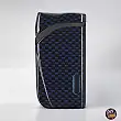 Windproof Turbo Jet Lighter «COLIBRI Falcon II» Angled Flame with Fuel Window Blue
