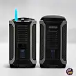 Windproof Turbo Jet Lighter «COLIBRI Apex II» Black with Fuel Window
