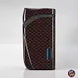Windproof Turbo Jet Lighter «COLIBRI Falcon II» Angled Flame with Fuel Window Red