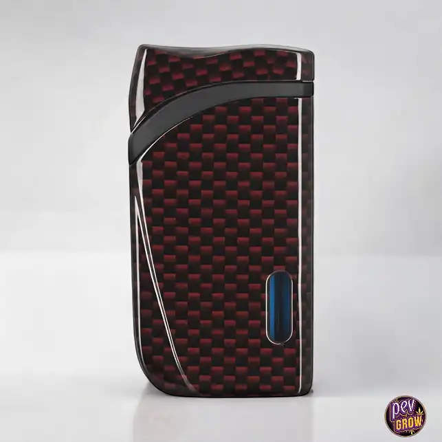 Windproof Turbo Jet Lighter «COLIBRI Falcon II» Angled Flame with Fuel Window Red