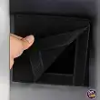 Maceta di tela con manici di aerazione colore nero 34x28cm Maceta di tela con manici di aerazione colore nero 34x28cm