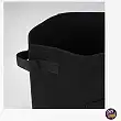 Maceta di tela con manici di aerazione colore nero 34x28cm Maceta di tela con manici di aerazione colore nero 34x28cm