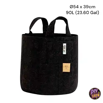 Pote en tissu noir avec...