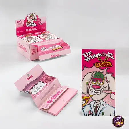 King Slim G-Rollz Dr. Whisk3rz Rolling Papers (50 sheets + 50 filters + tray)