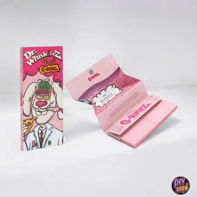 King Slim G-Rollz Dr. Whisk3rz Rolling Papers (50 sheets + 50 filters + tray)