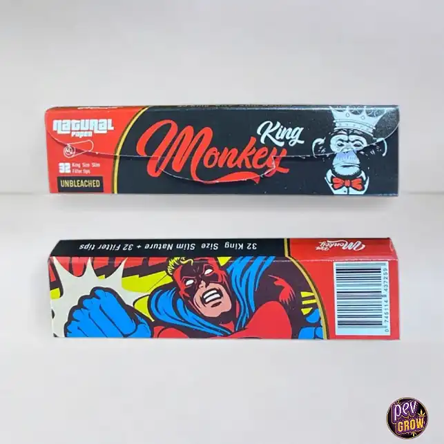 Rolling Papers Monkey King Slim KS Classic Natural +Tips Rolling Papers Monkey King Slim KS Classic Natural +Tips
