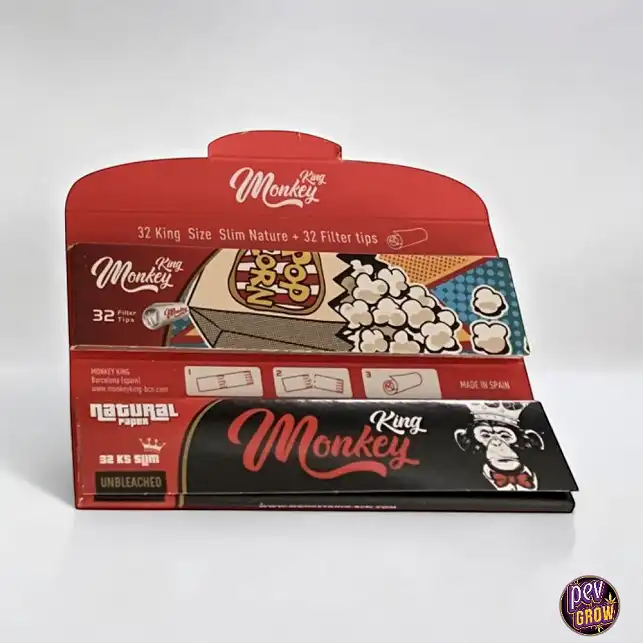 Rolling Papers Monkey King Slim KS Classic Natural +Tips