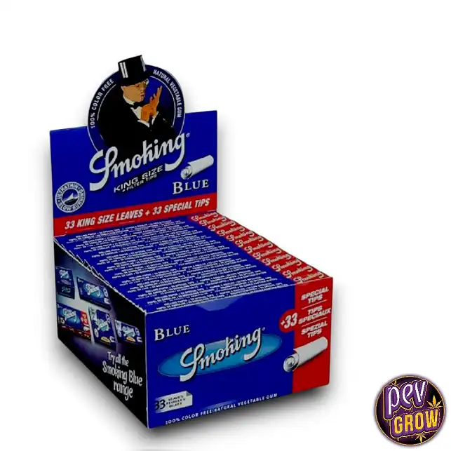 Smoking Slim Paper Blue King Size 33 Leaves + 33 Tips