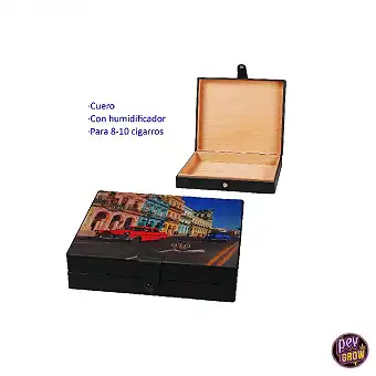Humidor in pelle “CUBA” con...