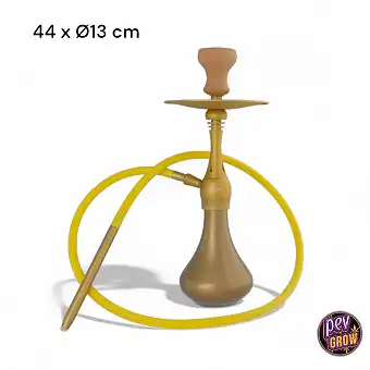 Cachimba dorada de aluminio...