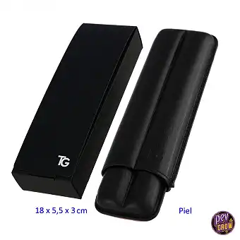 Étui à Cigares en Cuir Noir...