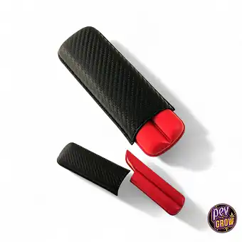 Purera en piel marrón/rojo...