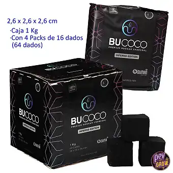 Bucoco Naturkohle 1kg für...