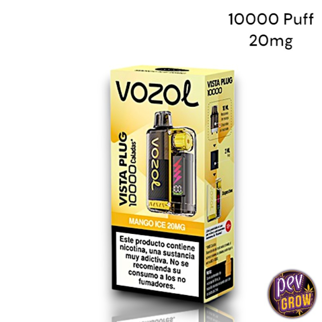 Vozol Vista Plug Kit Mango Ice: 10000 Puff Hibrit Elektronik Sigara