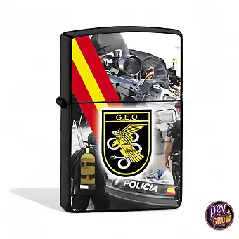 Briquet Essence Noir GEO