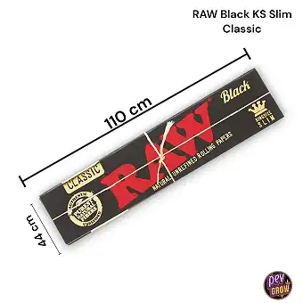 RAW Black King Size Slim...