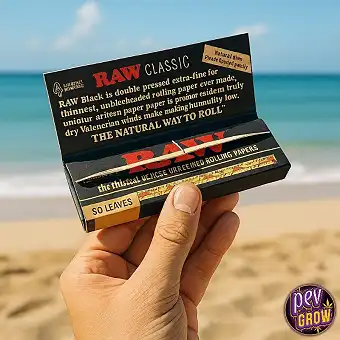 RAW Black 1 1/4 Хартийки за...