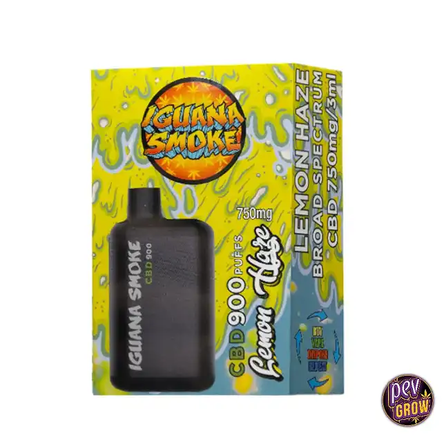 CBD-вейп Iguana Smoke Lemon Haze 900 затяжек | Pevgrow