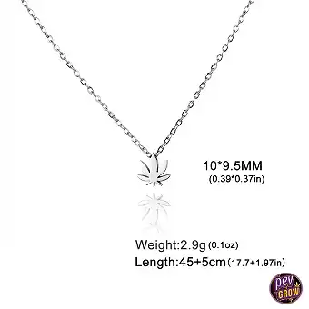 Collier Pendentif Feuille...