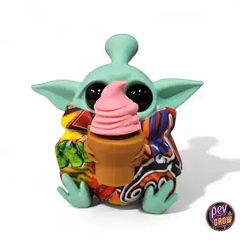Bong in Silicone Yoda Ice...