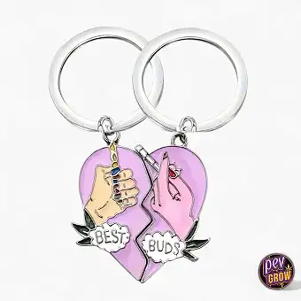 Best Buds Split Heart Metal...