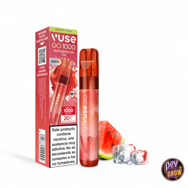 Vuse Go 1000 Watermelon Ice : Puff 1000 bouffes | Pevgrow