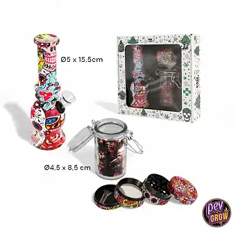 Bong Set mit Grinder und...