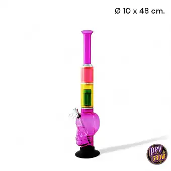 Bong Acrílico Calavera Rosa...