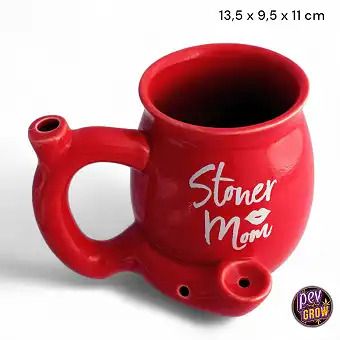 Stoner Mom Red Jar Pipe –...