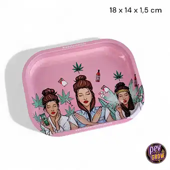 Pink Rolling Tray 18x14 cm